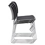 NPS 8500 Series Hi-Tech Ultra-Compact Plastic Stacking Chair, Gunmetal/Chrome, 4/Pack (8502/4)~#|#~sp130557593_sc7
