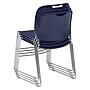 NPS 8500 Series Hi-Tech Ultra-Compact Plastic Stacking Chair, Navy Blue/Chrome, 4/Pack (8505/4)~#|#~sp130557599_sc7