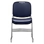 NPS 8500 Series Hi-Tech Ultra-Compact Plastic Stacking Chair, Navy Blue/Chrome, 4/Pack (8505/4)~#|#~sp130557601_sc7