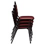 NPS 9100 Series Vinyl Stacking Chair, Pleasant Burgundy/Black, 4/Pack (9108-B/4)~#|#~sp130557642_sc7