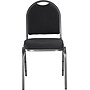 NPS 9200 Series Fabric Padded Stacking Chair, Ebony Black/Silvervein, 4/Pack (9260-SV/4)~#|#~sp130557671_sc7