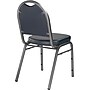 NPS 9200 Series Vinyl Padded Stacking Chair, Midnight Blue/Silvervein (9204-SV)~#|#~sp130557791_sc7