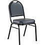 NPS 9200 Series Vinyl Padded Stacking Chair, Midnight Blue/Black Sandtex (9204-BT)~#|#~sp130557806_sc7