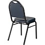NPS 9200 Series Vinyl Padded Stacking Chair, Midnight Blue/Black Sandtex (9204-BT)~#|#~sp130557812_sc7