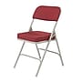 NPS 3200 Series Fabric Folding Chair, New Burgundy/Gray, 2/Pack (3218/2)~#|#~sp130557862_sc7