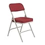 NPS 3200 Series Fabric Folding Chair, New Burgundy/Gray, 2/Pack (3218/2)~#|#~sp130557946_sc7