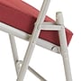 NPS 3200 Series Fabric Folding Chair, New Burgundy/Gray, 2/Pack (3218/2)~#|#~sp130557949_sc7