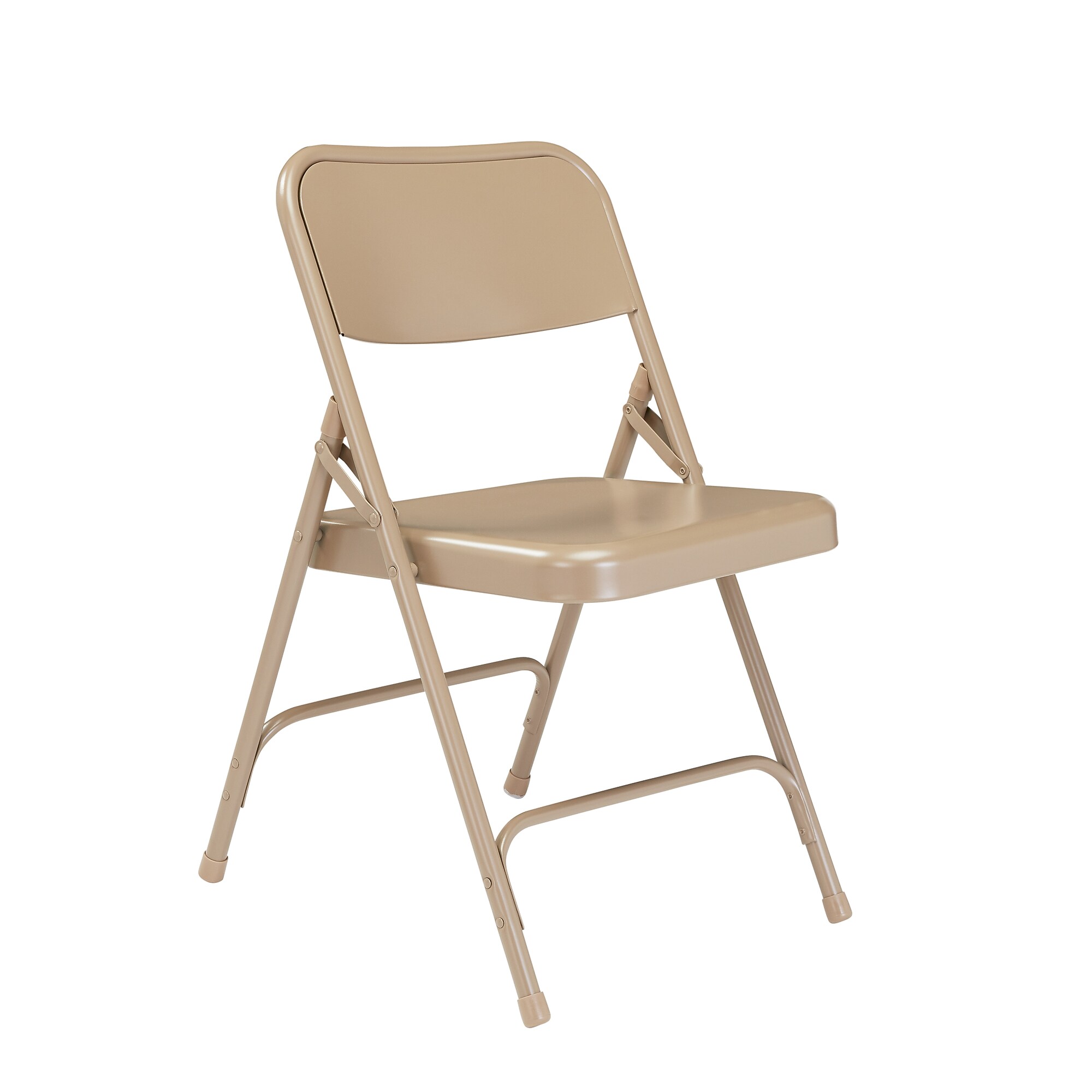NPS 200 Series Metal All-Steel Premium Folding Chair, Beige, 4/Pack (201/4) Sansujyuku sansujyuku.com