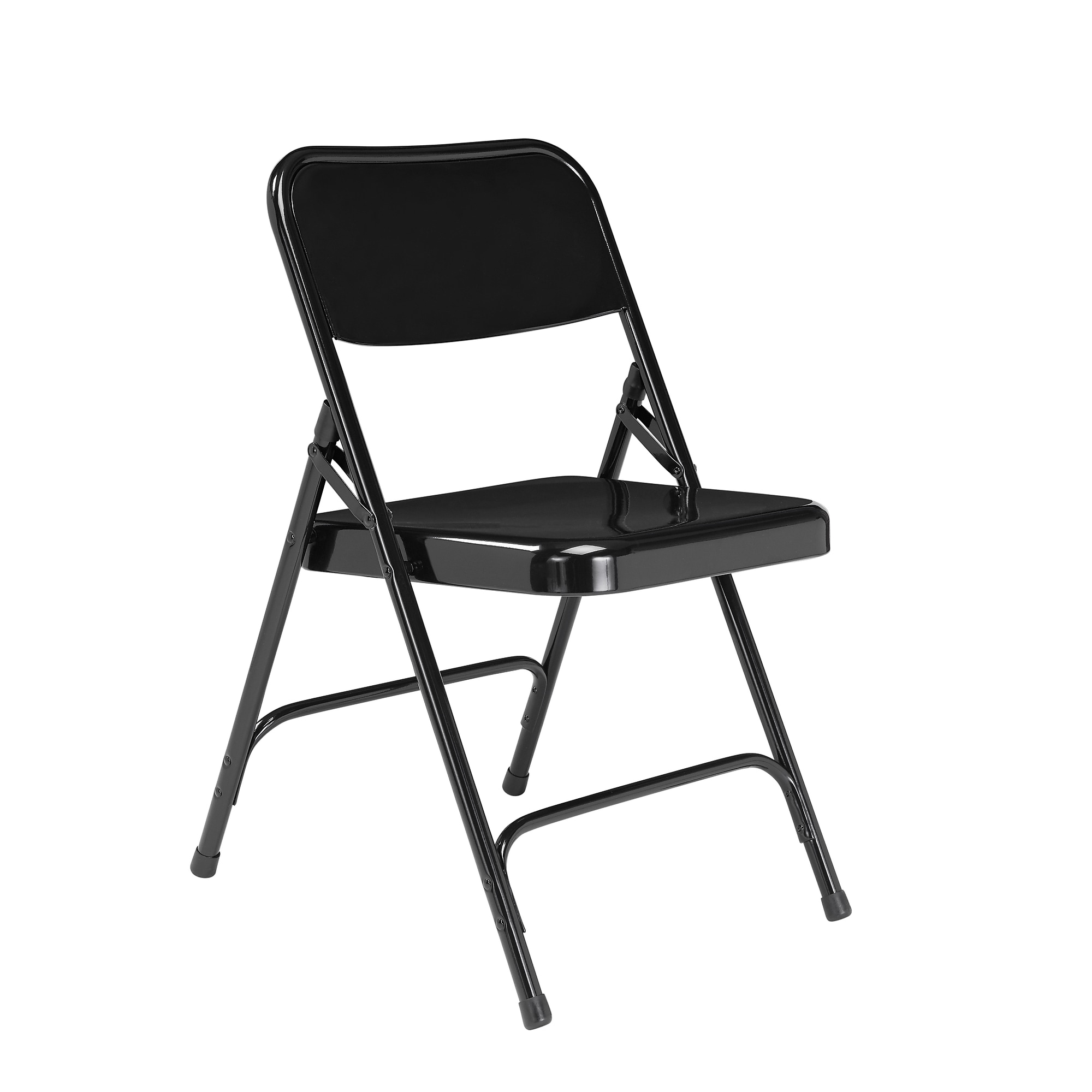 NPS 200 Series Metal All-Steel Premium Folding Chair, Black, 4/Pack (210/4) Sansujyuku sansujyuku.com