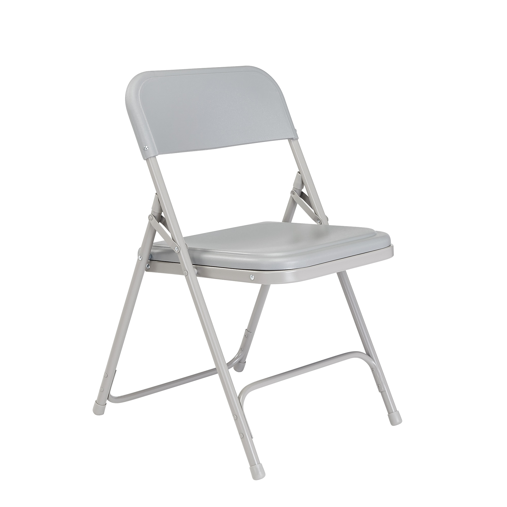 NPS 800 Series Plastic/Poly Premium Lightweight Folding Chair, Gray, 4/Pack (802/4) Sansujyuku sansujyuku.com