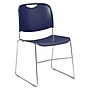 NPS 8500 Series Plastic Hi Tech Compact Stacking Chair, Navy Blue (8505)~#|#~sp130558023_sc7