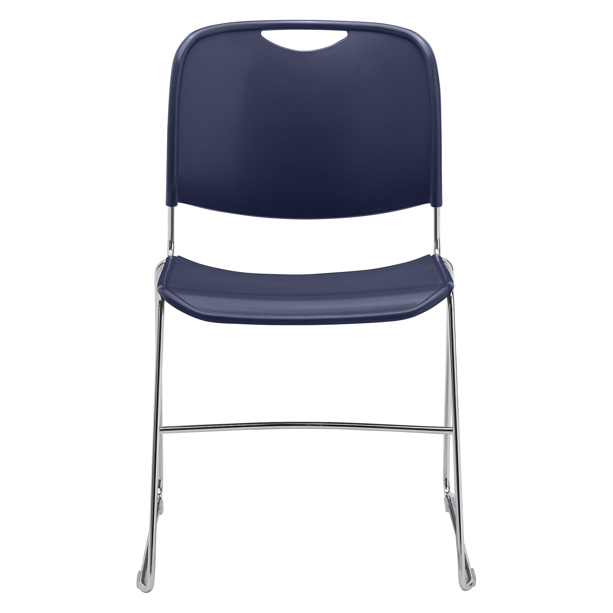 NPS 8500 Series Plastic Hi Tech Compact Stacking Chair, Navy Blue (8505) Sansujyuku sansujyuku.com