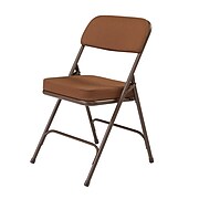 NPS 3200 Series 2" Fabric Padded Folding Chairs, Antique Gold/Brown, 52 Pack (3219/52)