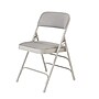 NPS 2300 Series Fabric Padded Triple Brace Double Hinge Premium Folding Chairs, Graystone/Gray, 52/Pack (2302/52)~#|#~sp130563964_sc7