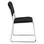 National Public Seating 8600 Series Fabric Padded Stacking Chair, Ebony Black/Chrome, 20/Pack (8660/20)~#|#~sp130564330_sc7