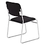 National Public Seating 8600 Series Fabric Padded Stacking Chair, Ebony Black/Chrome, 20/Pack (8660/20)~#|#~sp130564331_sc7