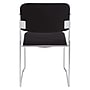 National Public Seating 8600 Series Fabric Padded Stacking Chair, Ebony Black/Chrome, 20/Pack (8660/20)~#|#~sp130564332_sc7