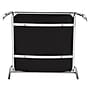 National Public Seating 8600 Series Fabric Padded Stacking Chair, Ebony Black/Chrome, 20/Pack (8660/20)~#|#~sp130564334_sc7