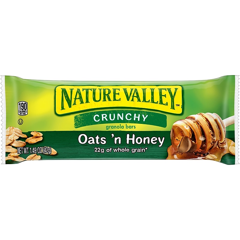 Nature Valley Oats & Honey Granola Bar, 1.49 oz, 18/Box (GEM33530) image 1