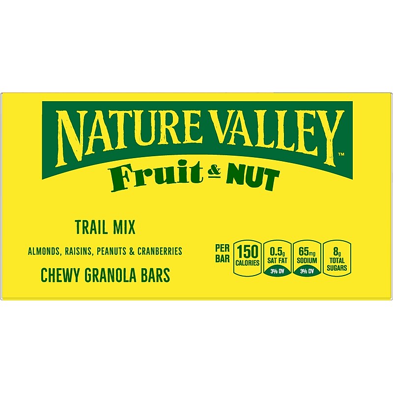 Nature Valley Fruit & Nut Nutrition Bar, 16 Bars/Box (GEM1512) image 1