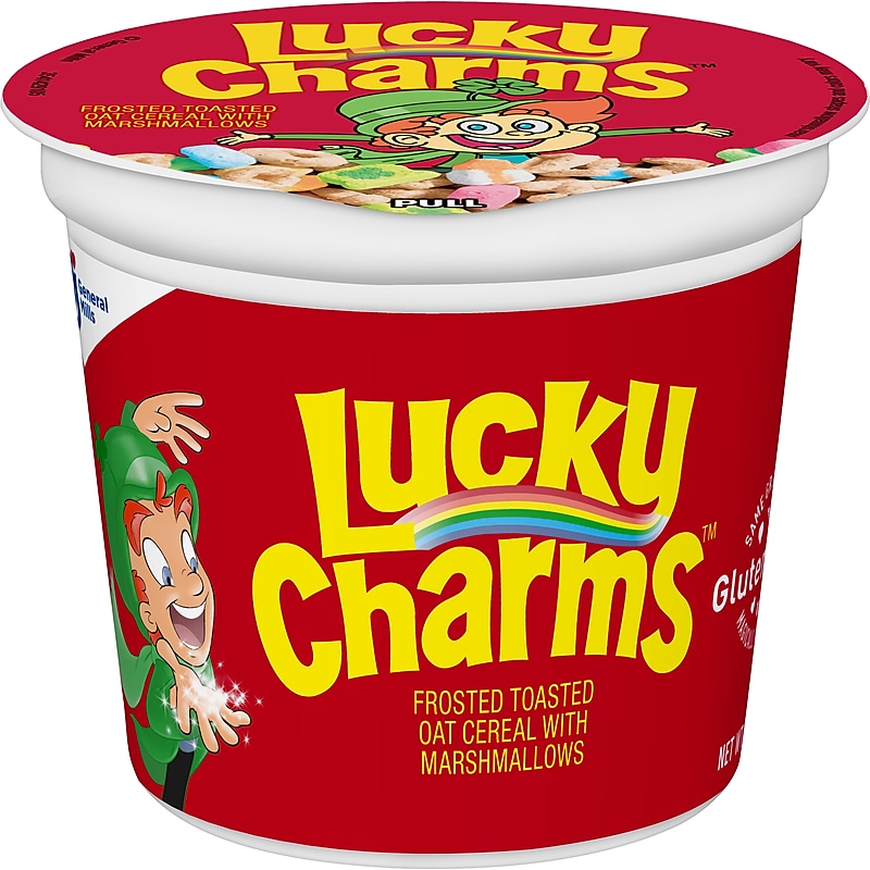 Lucky Charms Oats and Marshmallows Cereal, 1.7 oz., 6/Box (GEM13899) image 1