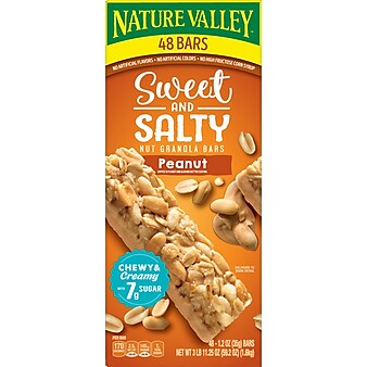 Nature Valley Sweet & Salty Bars, Peanut, 1.2 Oz., 48/Box (16879)
