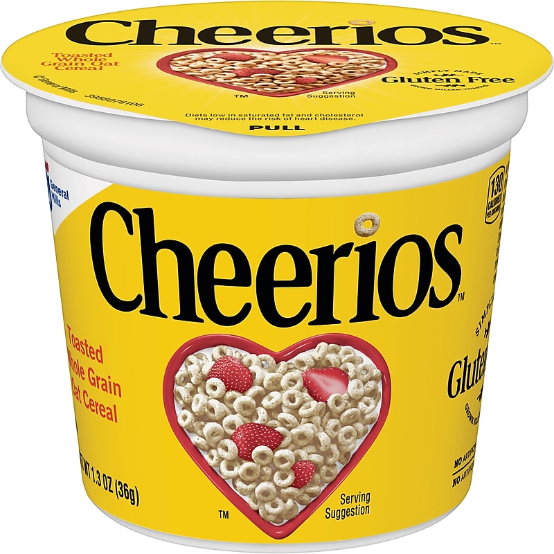 Cheerios Whole Grain Oat Cereal, 1.3 oz., 6/Box (GEM13896) image 1