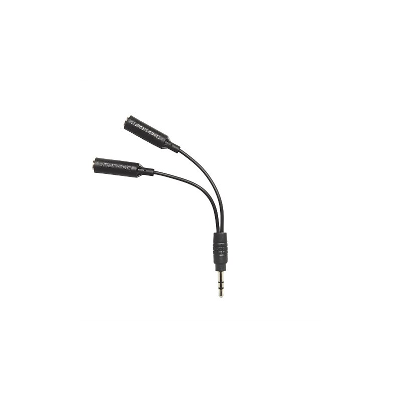 scosche TuneShare 3.5mm to3.5mm Audio Splitter, Black (IUHPS) image 1