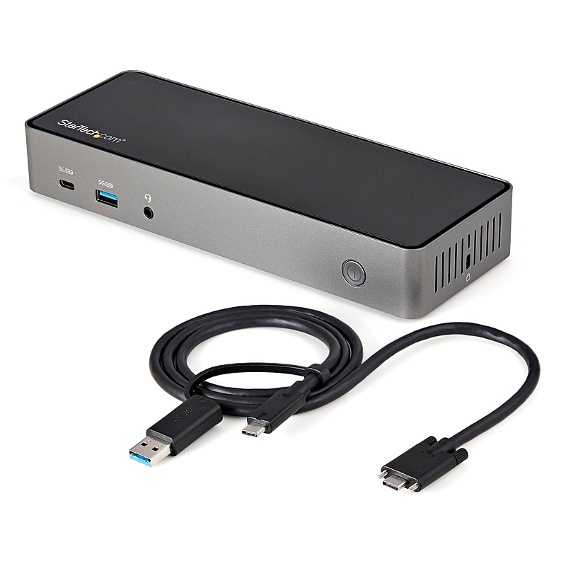 USB-C & USB-A Dock - Hybrid Triple Monitor Laptop Docking Station DisplayPort & HDMI 4K 60Hz/85W PD/6x USB/GbE/USB 3.1 Gen 2 image 1