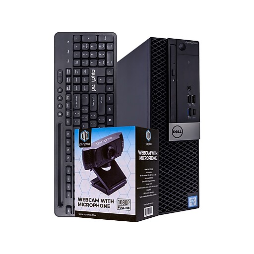 Dell OptiPlex 5050 Refurbished Desktop Computer with cam, Intel Core