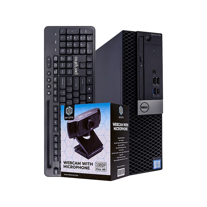 Dell OptiPlex 5050 Refurbished Desktop Computer with Webcam, Intel Core i5-6500, 8GB Memory, 240GB SSD (BTG-00039653) image 1