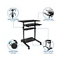 Mount-It! Mobile 32"W Adjustable Standing Desk, Black (MI-7998B)~#|#~sp130659014_sc7