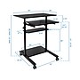Mount-It! Mobile 32"W Adjustable Standing Desk, Black (MI-7998B)~#|#~sp130659018_sc7