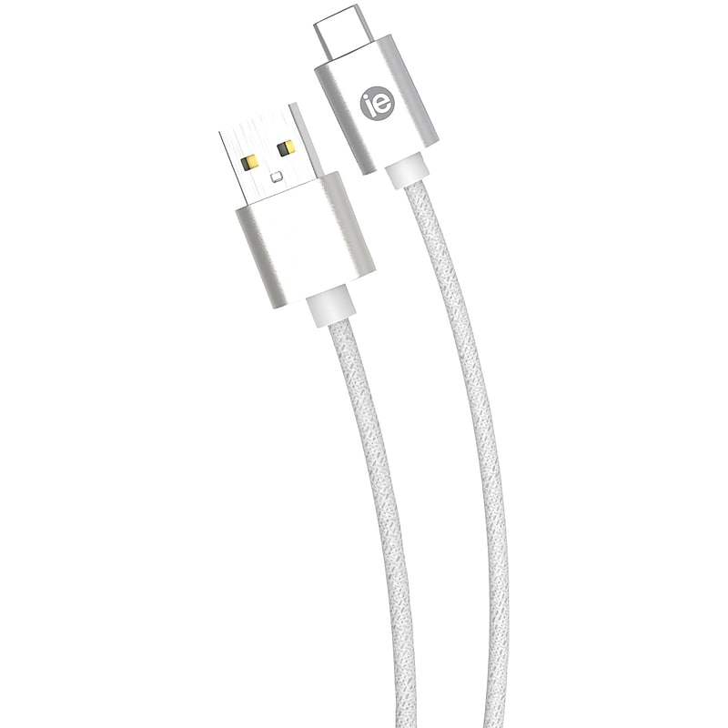 iEssentials USB-C to USB-A Charging Cable, 6 ft., White (IENBC6CWT) image 1