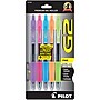 Pilot G2 Retractable Gel Pens, Fine Point, Assorted Ink, 5/Pack (31266)~#|#~sp130856218_sc7