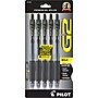 Pilot G2 Retractable Gel Pens, Bold Point, 1.0mm, Black Ink, 5/Pack (G21C5BLK)~#|#~sp130856230_sc7