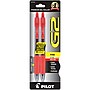 Pilot G2 Retractable Gel Pens, Fine Point, Red Ink, 2/Pack (31033)~#|#~sp130856255_sc7