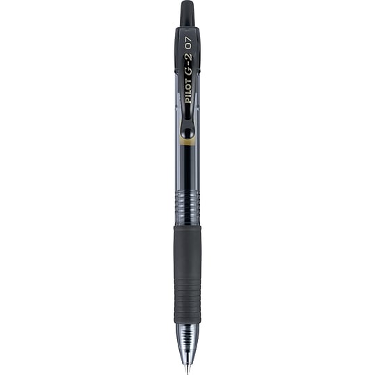 Pilot G2 Retractable Gel Pens, Fine Point, 0.7mm, Black Ink, 36/Pack (84065)~#|#~sp130856291_sc7