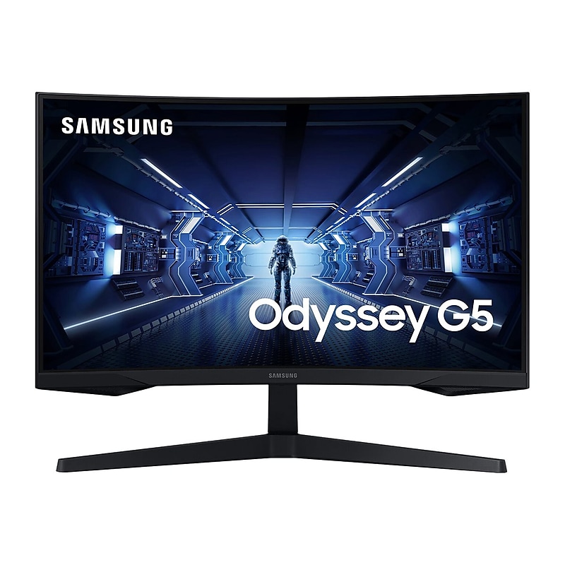 Samsung Odyssey G5 34" Curved LED Monitor, Black (LC34G55TWWNXZA) image 1