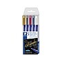 Staedtler Metallic Calligraphy Markers, Chisel Tip, Assorted Colors, 5/Pack (8325TB5A6)~#|#~sp130857630_sc7