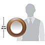 Infinity Instruments 15.75" Round Wall Mirror, Gold/Copper Finish (15367GD)~#|#~sp13096517_sc7