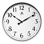 Infinity Instruments 18" Round Wall Clock, Silver Finish  (15419SV-1567)~#|#~sp13097617_sc7