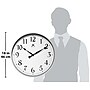 Infinity Instruments 18" Round Wall Clock, Silver Finish  (15419SV-1567)~#|#~sp13097881_sc7