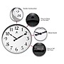 Infinity Instruments 18" Round Wall Clock, Silver Finish  (15419SV-1567)~#|#~sp13097907_sc7