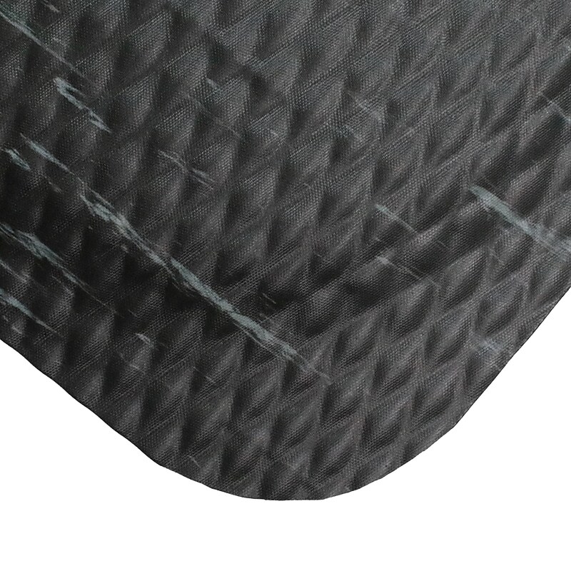 M + A Matting Hog Heaven Marble Max Anti-Fatigue Commercial Floor Mat, 3' x 12', Midnight Swirl (44910312100) image 1