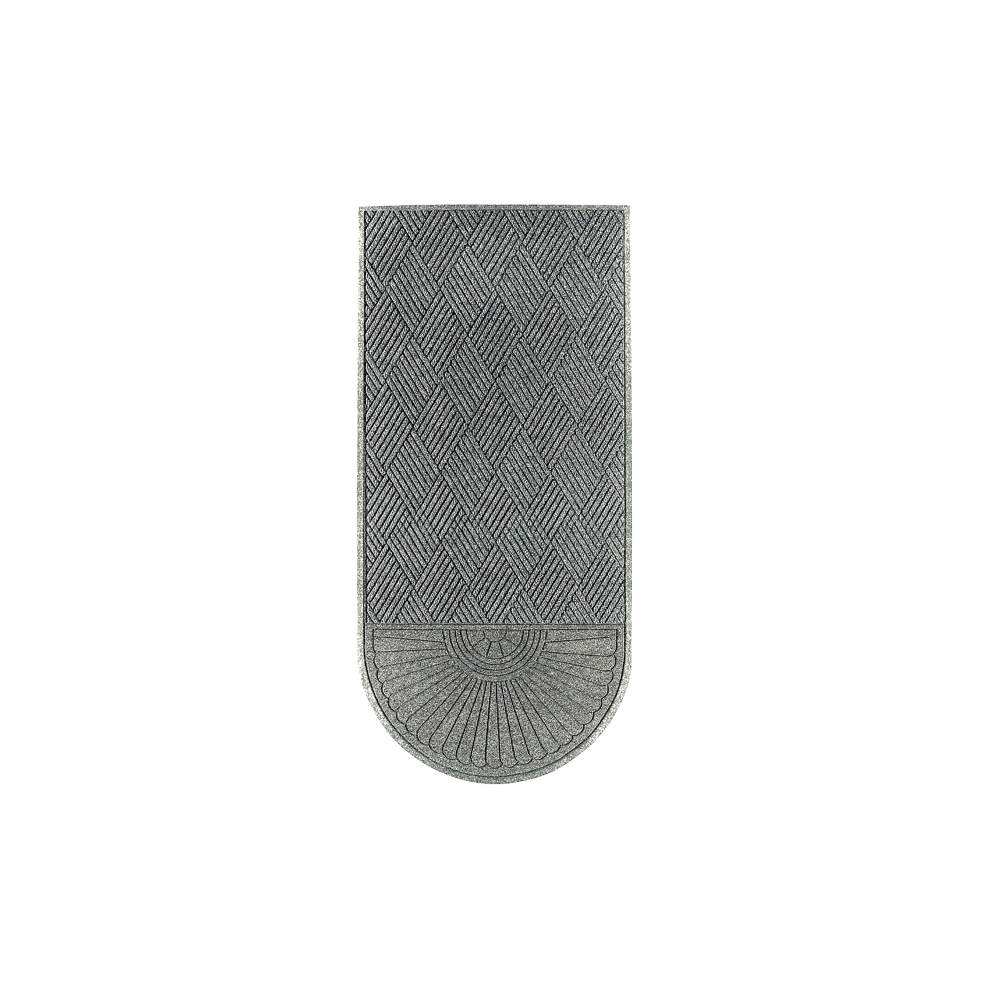 M+A Matting WaterHog Max Grand Diamond, Mat + One End, Cleated, 3′ x 10′, Grey Ash (2224873310070) Sansujyuku sansujyuku.com