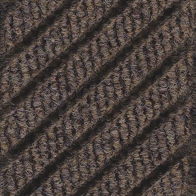 M+A Matting WaterHog Max Grand Diamond, Mat + Two Ends, Universal Cleated, 3' x 7', Chestnut Brown (224975371070) image 1