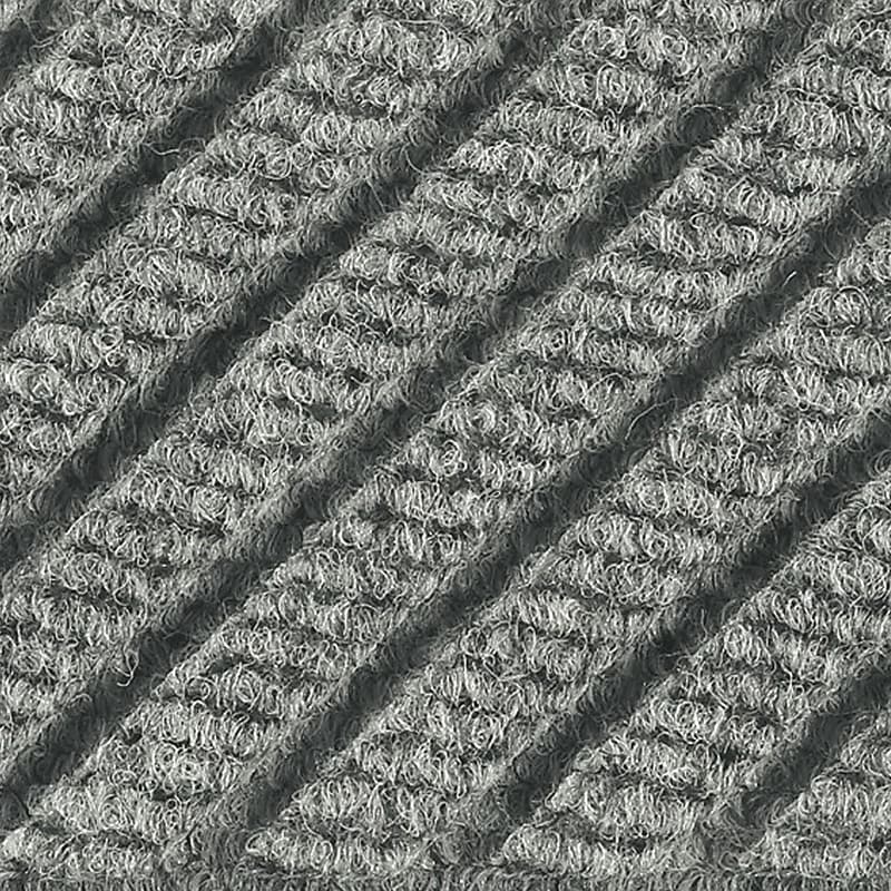 M+A Matting WaterHog Max Grand Diamond, Mat + Two Ends, Cleated, 3' x 12' Grey Ash (2249733117070) image 1