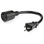 StarTech 1 ft. Power Adapter Cord, 1-Outlet, 12 AWG, Black (PAC520PLR1)~#|#~sp131140288_sc7