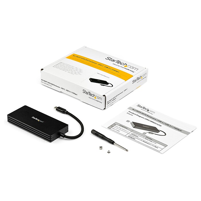 Enclosure M.2 NVMe/SATA USB-C 10 Gbps – Adattatore Esterno Per SSD M.2 E HDD 2,5/3,5 Pollici